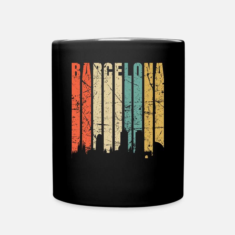 Barcelona - Tasse einfarbig - Schwarz