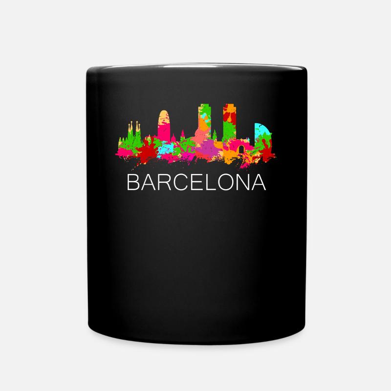 Barcelona - Tasse einfarbig - Schwarz