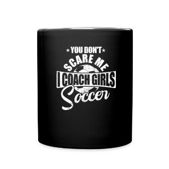 Fussballtrainer - Tasse einfarbig - Schwarz - Vorne