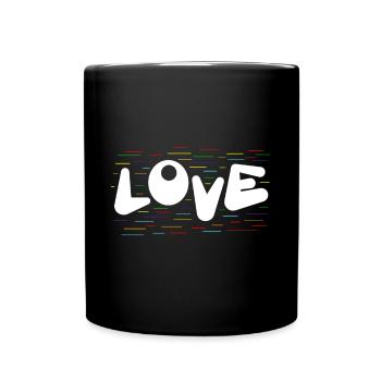 Amour arc-en-ciel cadeau enfants noël - Mug uni - noir - Devant