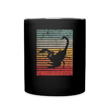 Scorpion Vintage Retro Cadeau - Mug uni - noir - Devant