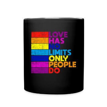 L'amour ne connaît pas de limites Pride Pride CSD - Mug uni - noir - Devant