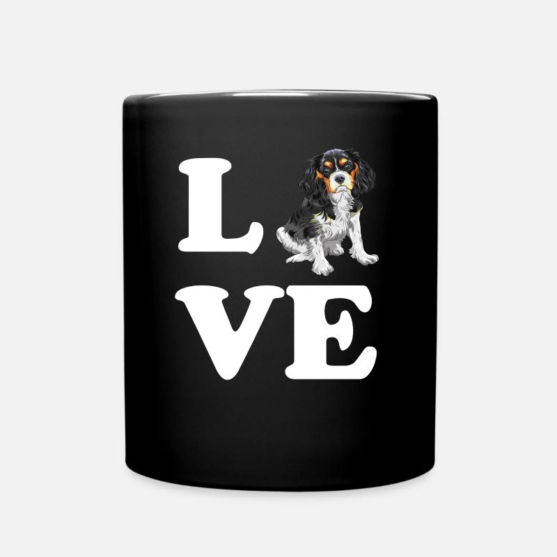 Cavalier King Charles Spaniel - Tasse einfarbig - Schwarz