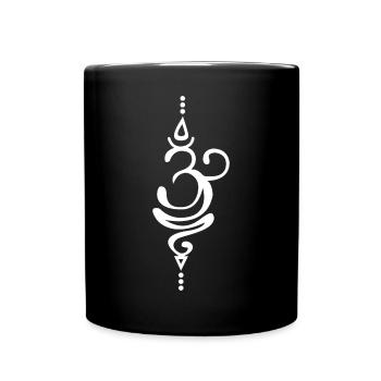Symbole du Bouddha - Mug uni - noir - Devant