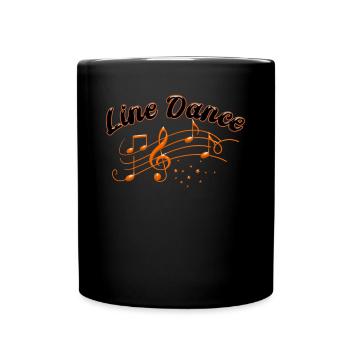 Line dance - Line Dancing T-Shirt - Tasse einfarbig - Schwarz - Vorne