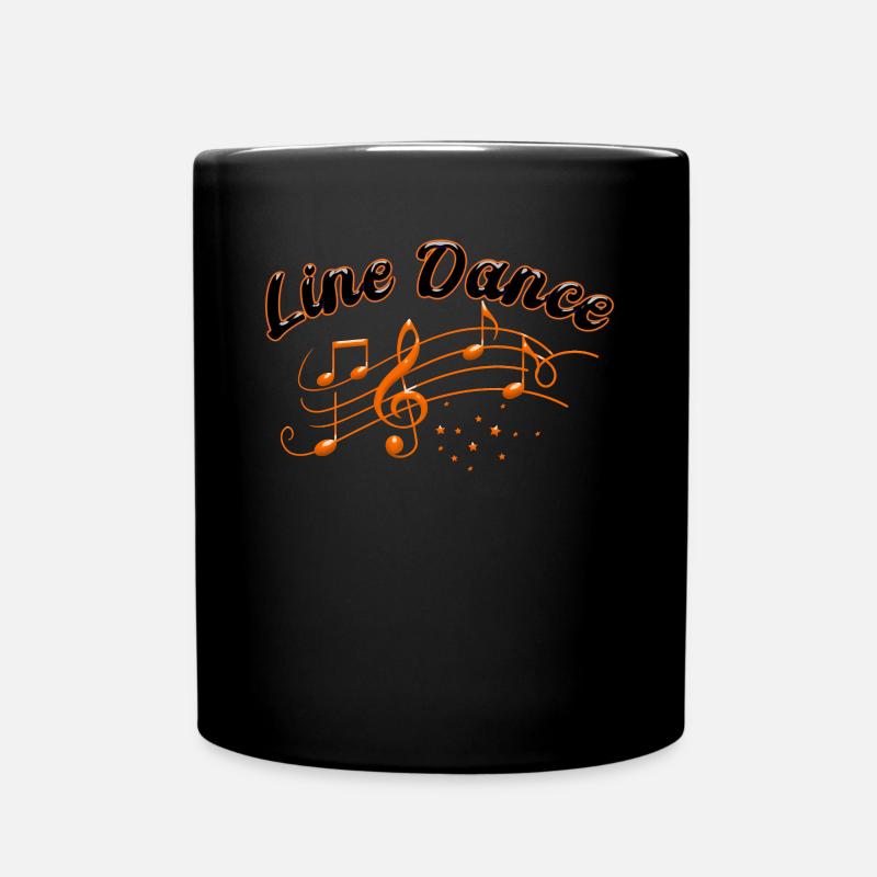Line dance - Line Dancing T-Shirt - Tasse einfarbig - Schwarz