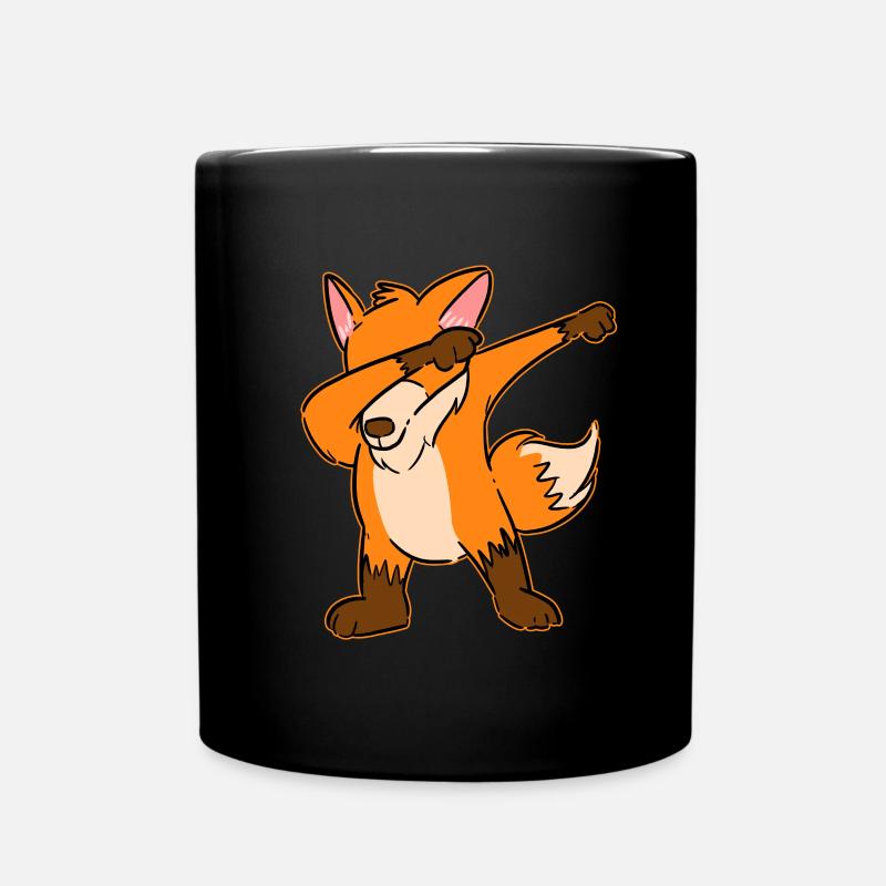 Funny Dabbing Fox Dab Dance Gift - Tasse einfarbig - Schwarz