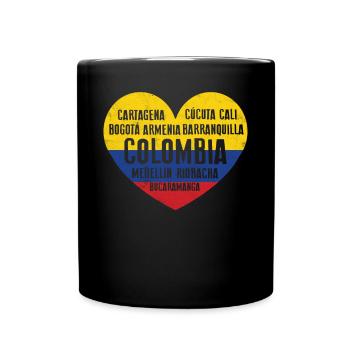 Cali Medellin Geschenk Bogota Kolumbien Backpacker - Tasse einfarbig - Schwarz - Vorne