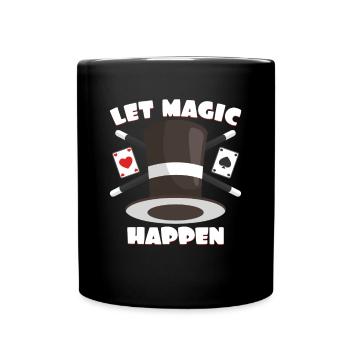 Let's experience magic - Full Colour Mug - black - Front