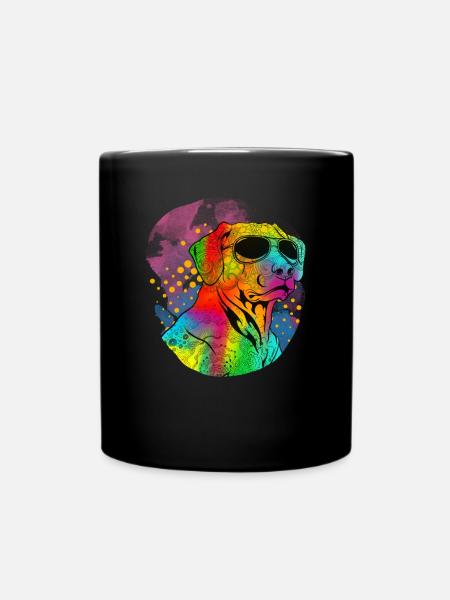 Rhodesian Ridgeback - Tasse einfarbig - Schwarz