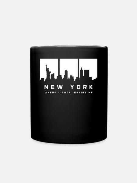 NEW YORK SKYLINE Souvenir - Tasse einfarbig - Schwarz