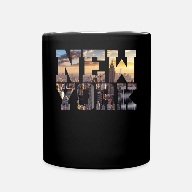 New York New York - Tasse einfarbig - Schwarz