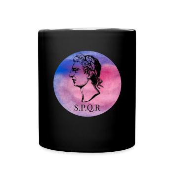 Rome Spqr spqr Forum romain César - Mug uni - noir - Devant