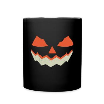 Halloween Kuerbis Zombie Hexe Vampir Kostuem - Tasse einfarbig - Schwarz - Vorne