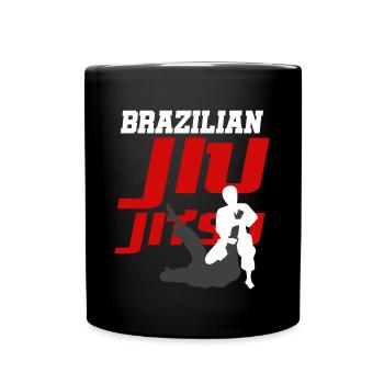 BJJ Jiu Jitsu brésilien - Mug uni - noir - Devant