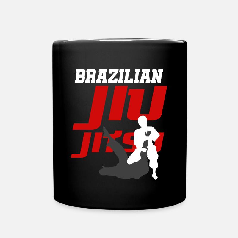 BJJ Brazilian Jiu Jitsu - Full Colour Mug - black