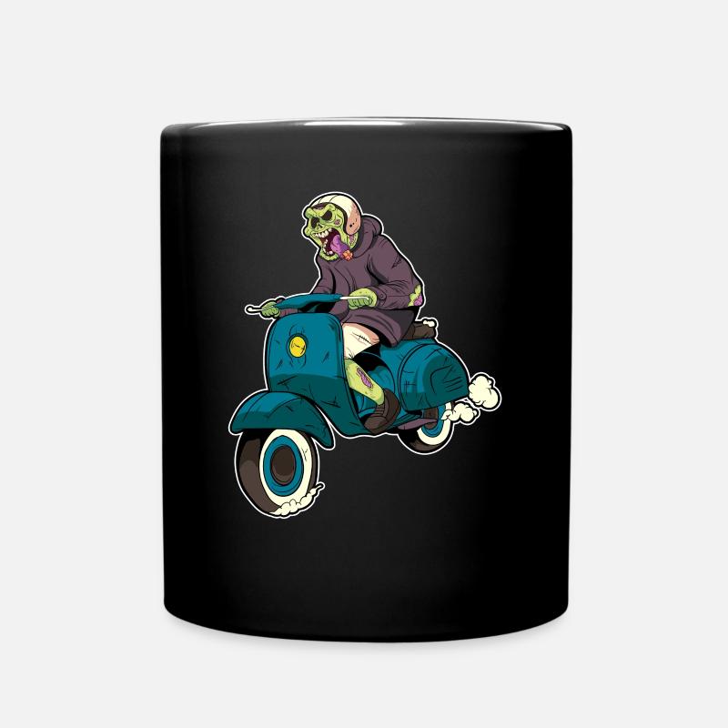 Cadeau de scooter zombi scooter - Mug uni - noir