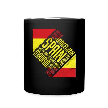Cadeau Espagne Madrid Barcelone Vacances Malaga - Mug uni - noir - Devant