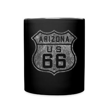 Route 66 Vintage - Full Colour Mug - black - Front