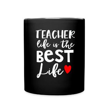 Teacher Gift Education School Sayings Teacher Training - Full Colour Mug - black - Front