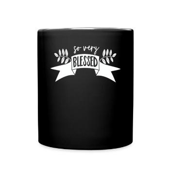 Psalm Geschenk Gott Bibel Jesus Evangelium Christ - Tasse einfarbig - Schwarz - Vorne