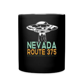UFO - Nevada Route 375 - Tasse einfarbig - Schwarz - Vorne