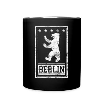 Berlin Baer - Tasse einfarbig - Schwarz - Vorne