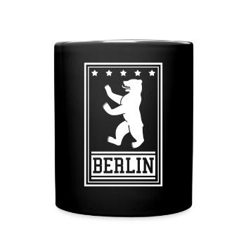 Berliner Baer - Tasse einfarbig - Schwarz - Vorne
