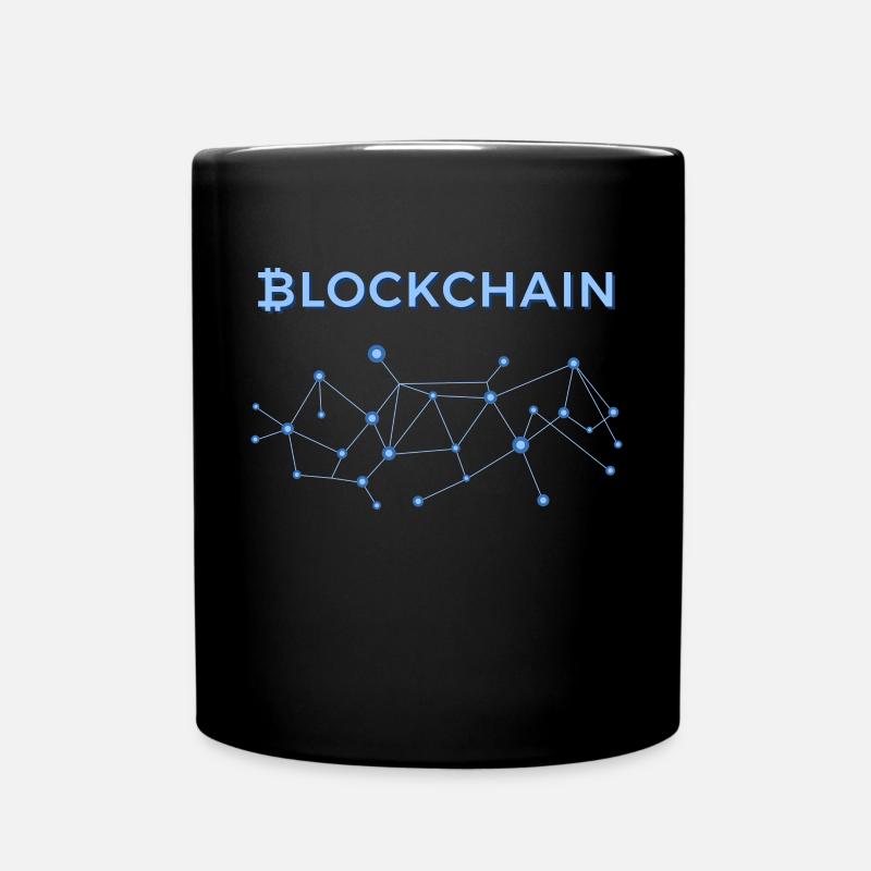 Blockchain - Tasse einfarbig - Schwarz