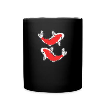 Koi fish - Full Colour Mug - black - Front