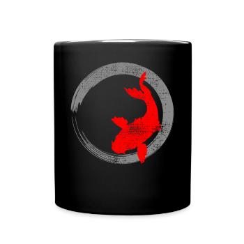 Carpe koi - Mug uni - noir - Devant