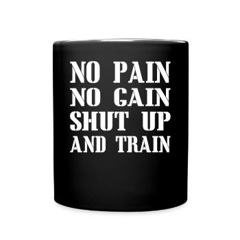 No pain no gain - Full Colour Mug - black - Front