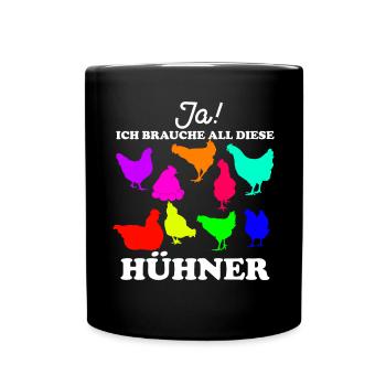My colorful chicken coop - Full Colour Mug - black - Front