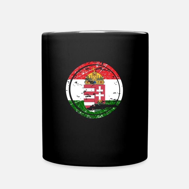Ungarn Emblem geschenk - Tasse einfarbig - Schwarz