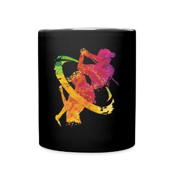 Balle de golf silhouette club golf golf - Mug uni - noir - Devant