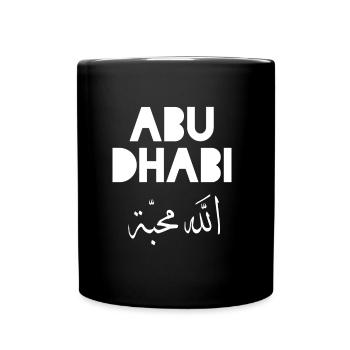 Abu Dhabi vereinigte Arabische Emirate Souvenir  - Tasse einfarbig - Schwarz - Vorne