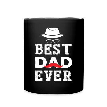 Meilleur papa jamais - chemise de papa - Mug uni - noir - Devant
