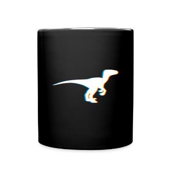 Psychedelisches TRex Dinosaurier-Entwurfs-Geschenk für - Tasse einfarbig - Schwarz - Vorne