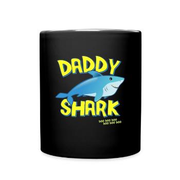 Daddy Shark Father's Day Gift - Full Colour Mug - black - Front