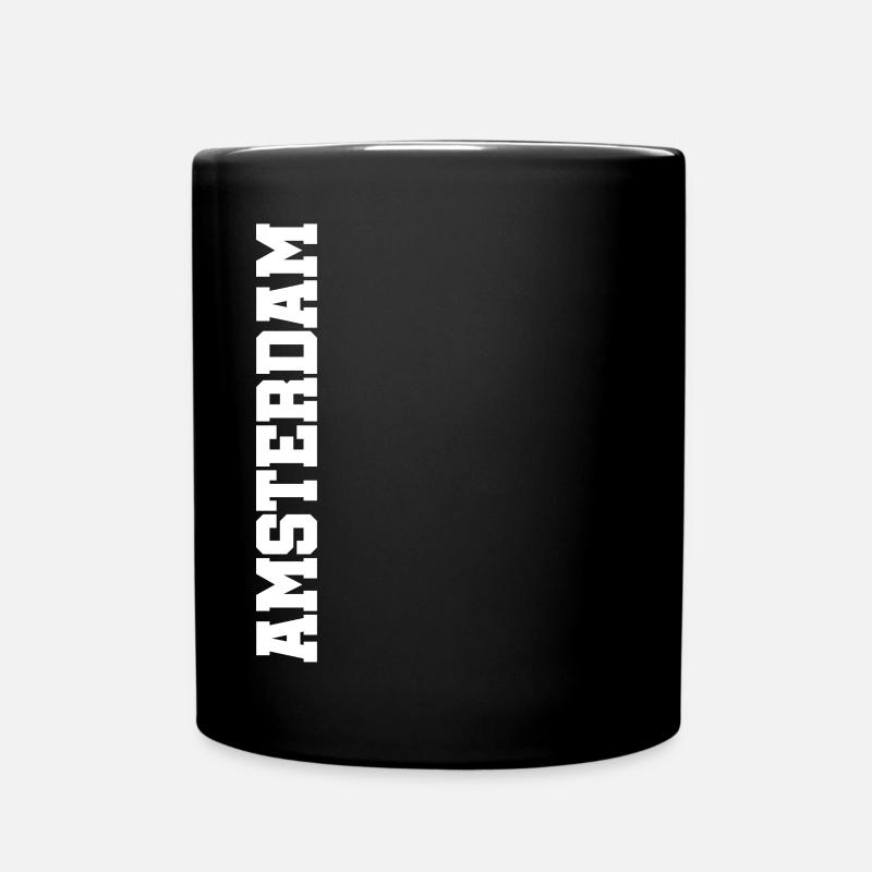 Amsterdam Amsterdam Amsterdam - Tasse einfarbig - Schwarz