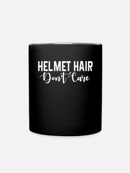 Biker woman - Full Colour Mug - black