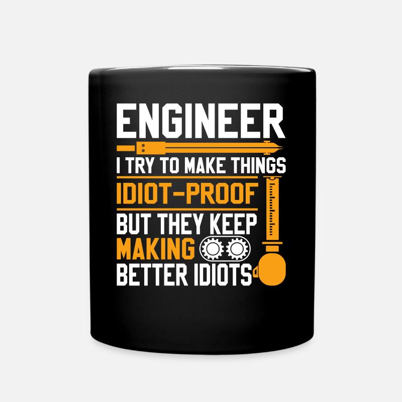 Ingenieur - Tasse einfarbig - Schwarz