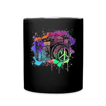 Kamera - Tasse einfarbig - Schwarz - Vorne