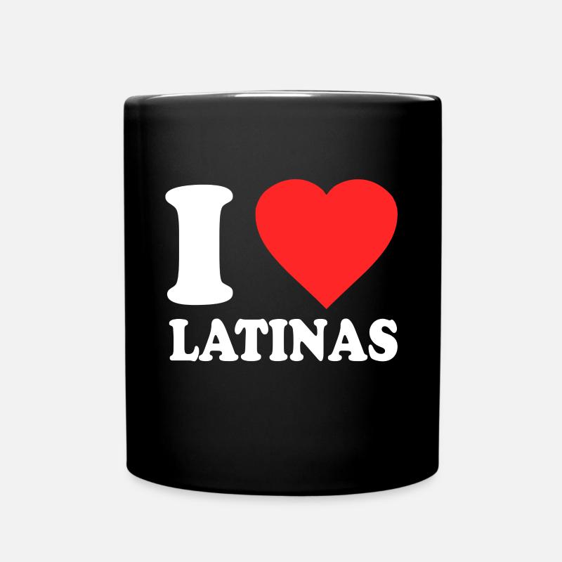 J'aime les Latinas - Mug uni - noir
