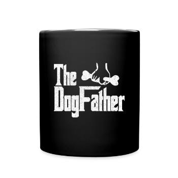 The dog father DogFather dog father gift barking - Full Colour Mug - black - Front