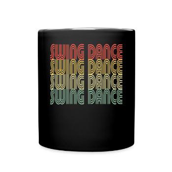Swing Dance Vintage Design - Full Colour Mug - black - Front