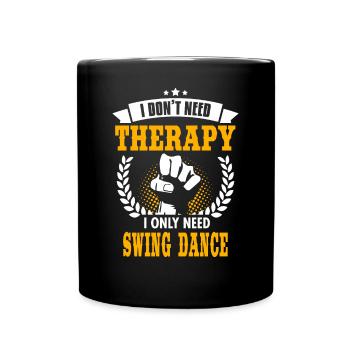 Swing Dance - Tasse einfarbig - Schwarz - Vorne