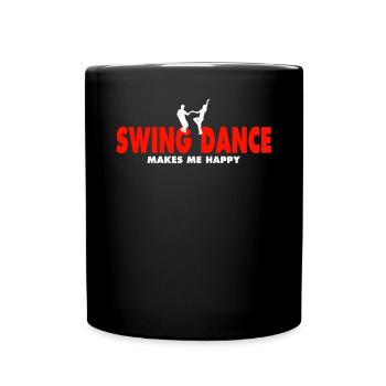 Swing Dance Tee - Tasse einfarbig - Schwarz - Vorne