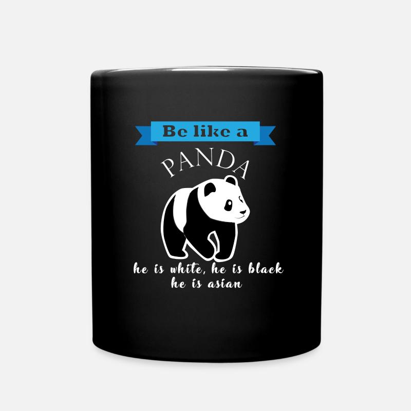 Panda Antiracisme Contre Les Nazis Solidarité Antifa - Mug uni - noir