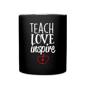 Teacher Gift Education School Sayings Teacher Training - Full Colour Mug - black - Front